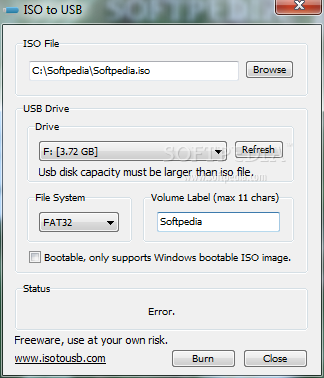 دانلود ISO to USB v1, 0, نرم افزار کپی فایل های ISO روی USB و ساخت فلش ممور, Bootable